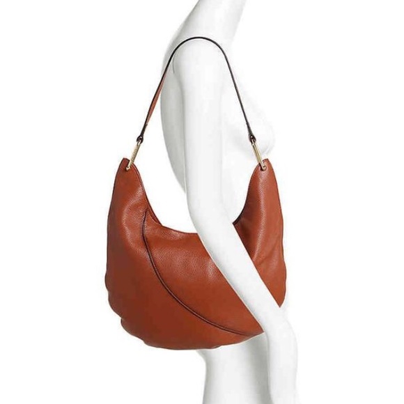 Vince Camuto Shae Leather Hobo Pinecone Bag NWT - Picture 2 of 8